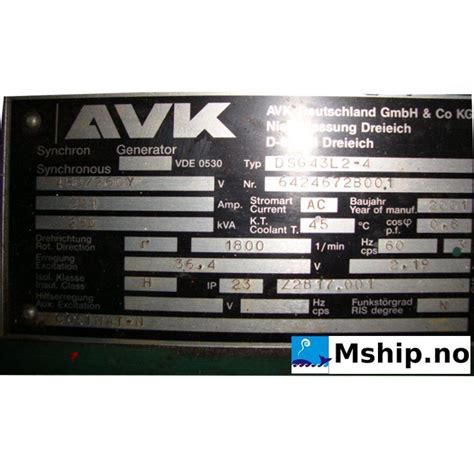 Volvo Penta Tamd A Rc Kwa Generator Set