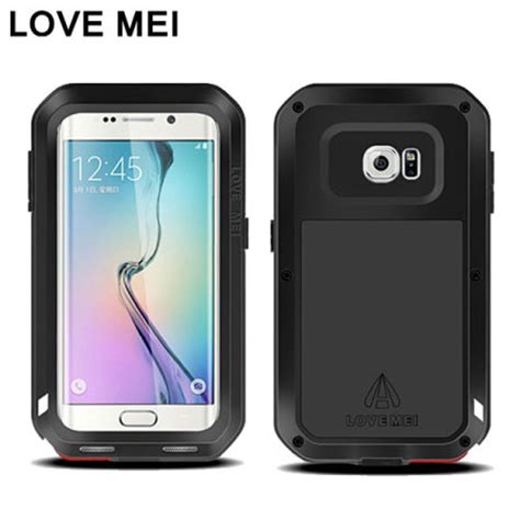 Love Mei Powerful Samsung Galaxy S Edge Protective Case Black