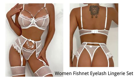 Aranmei Sexy 4 Teiliges Dessous Set Für Damen Exotische Riemchen