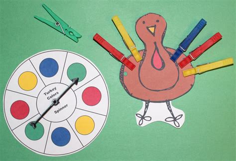 1 2 3 Learn Curriculum Turkey Clothes Pin Game