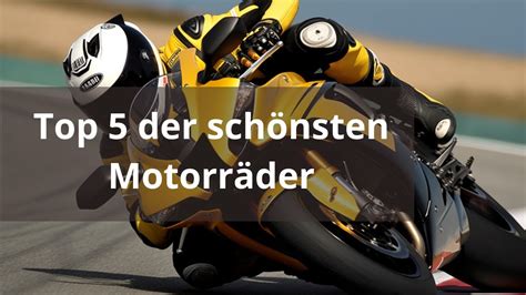 Top 5 der schönsten Motorräder YouTube