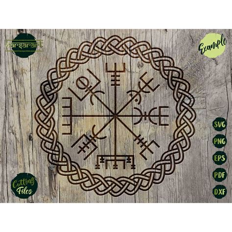 Vegvisir Svg Viking Symbol Svg Nordic Compass Clipart Etsy In