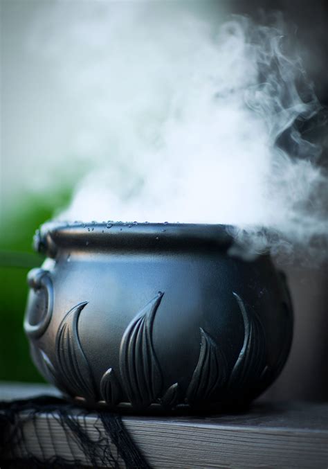 Smoking Cauldron Halloween Decoration