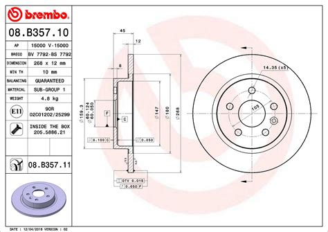 Disc Brake Pad And Rotor Kit Front And Rear Mm Mm Ceramic