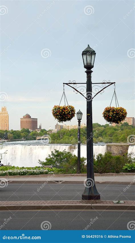 Street Lights At Niagara Falls Stock Photo Image Of Flowers Passing