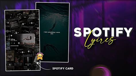 Instagram Trending Spotify Card Lyrics Editing Spotify Lyrics Card