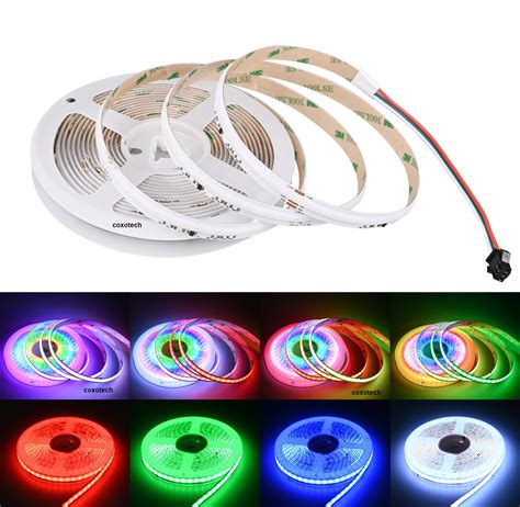 Ws B Addressable Cob Led Strip Years Warranty Ce Rohs Dream Color