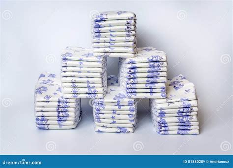 Pile Of Disposable Diapers Stock Image Image Of Heap 81880209