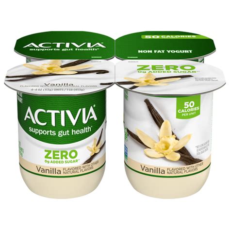 Save On Activia Calories Non Fat Vanilla Probiotic Yogurt Cups