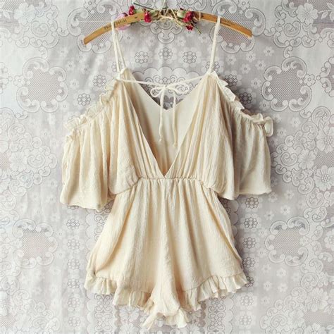 The Drifter Romper In Cream Clothes Rompers Fashion