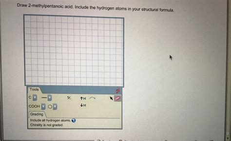 Solved Draw 2 Methylpentanoic Acid Include The Hydrogen Chegg