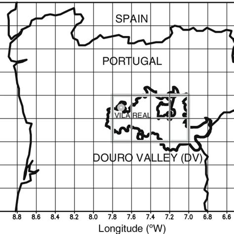 Map Showing The Geographical Location Of The Demarcated Region Of Douro