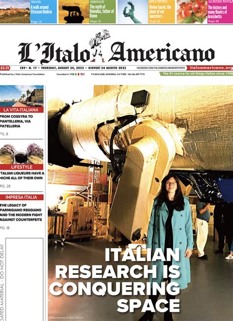 Edition August L Italo Americano Italian American Bilingual