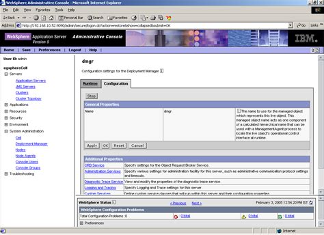 Managing The IBM WebSphere Application 4 5 X Server