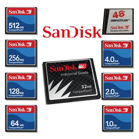 Mb Gb Sandisk Standard Compactflash Cf Memory