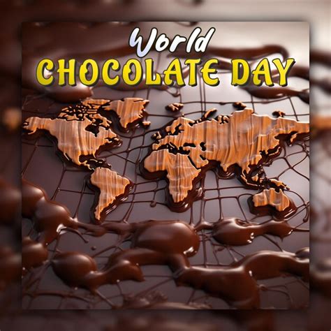 Premium Psd World Chocolate Day Background