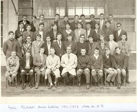 Photo De Classe Classe De 1ere B 196162 De 1961 Lycée Michelet