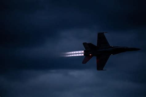 Nightrider: Boeing F-18 in Afterburner at Night | Smithsonian Photo ...