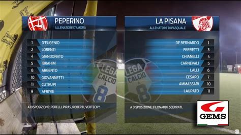 Peperino Calcio 3 1 La Pisana C8 Serie A 14ª Highlights YouTube