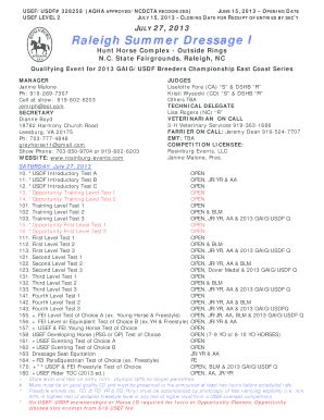 Fillable Online Usef Usdf Aqha Approved Ncdcta Recognized Fax