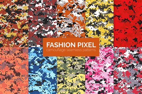 Fashion Pixel Camouflage Patterns Graphic By 3ydesign · Creative Fabrica