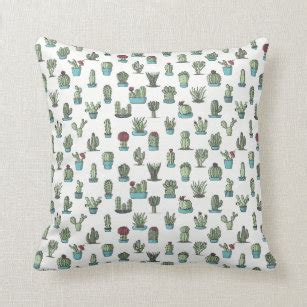 Cactus Flower Pillows Decorative Throw Pillows Zazzle