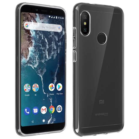 Silikonowe etui błyszcząca i matowa tylna obudowa do Xiaomi Mi A2 Lite