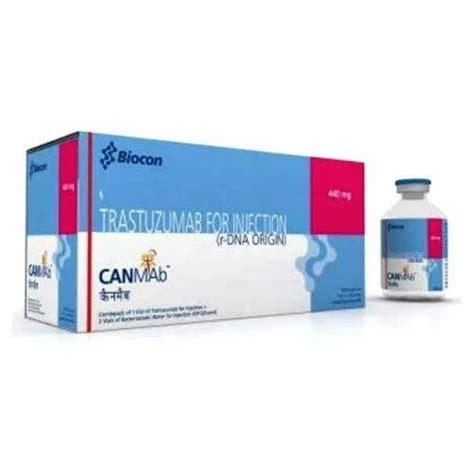 Biocon Trastuzumab R Dna Origin Canmab Injection Packaging Vial