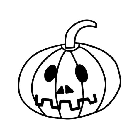 Vector Halloween Calabaza Doodle Clip Art Doodle Halloween Miedo