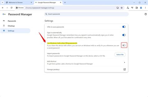 How To Enable Windows Hello In Chrome For Password Autofill Geek Rewind