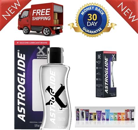 Astroglide X Premium Waterproof Silicone Personal Lubricant Oz Long