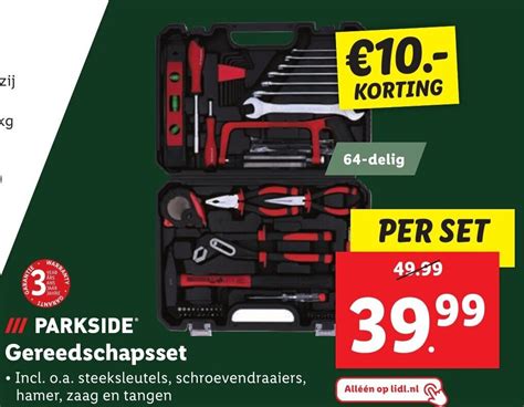 Parkside Gereedschapsset Aanbieding Bij Lidl