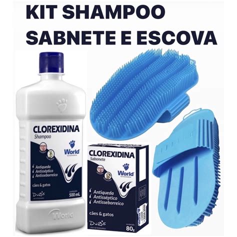 Kit Sabonete Clorexidina Gr Shampoo Clorexidina Ml