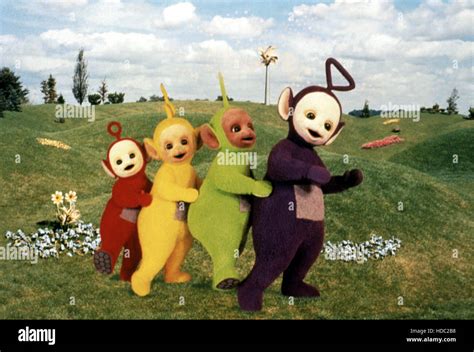 TELETUBBIES Po Laa Laa Tinky Winky Dipsy 1998 Fotografía de stock