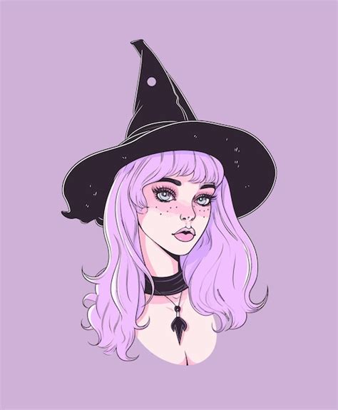 Premium Vector Witchy Woman 90s Aesthetic Pastel Colors Vector Sticker