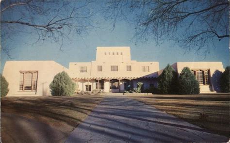 Library At University Of New Mexico Albuquerque Nm Postcard