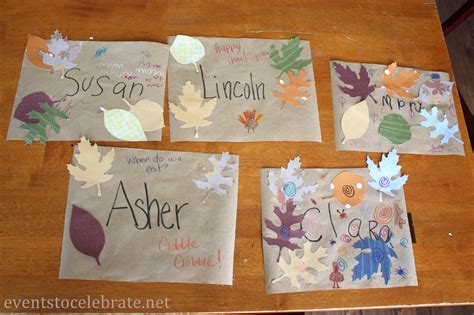 Thanksgiving Crafts for Kids - Placemats - Party Ideas for Real People