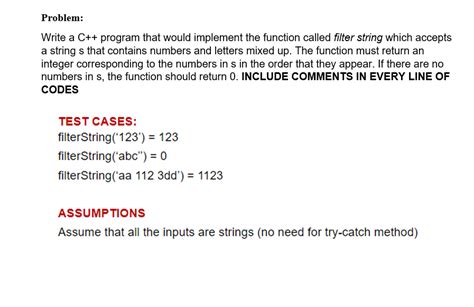 Solved Problem Write A C Program That Would Implement The