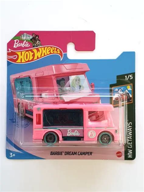 MINIATURE HOT WHEELS 1 64 Barbie Dream Camper Hw Getaways 2021 EUR 5 00