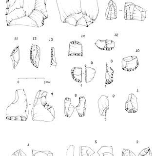 Padina B Cores And Retouched Tools Produced Of Balkan Flint