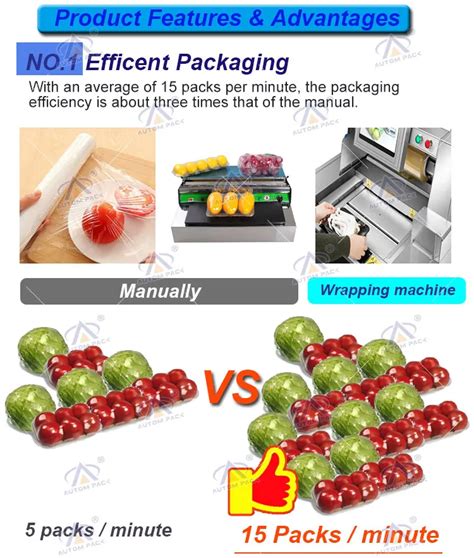 Easy To Operate Food Supermarket Use Fresh Meat Fruit Plastic Stretch