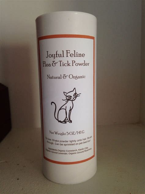 Natural Flea & Tick Repellent Cats FelineFlea Powder