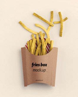 Fries Box Mockup Photoshop PSD Mockupfree Co