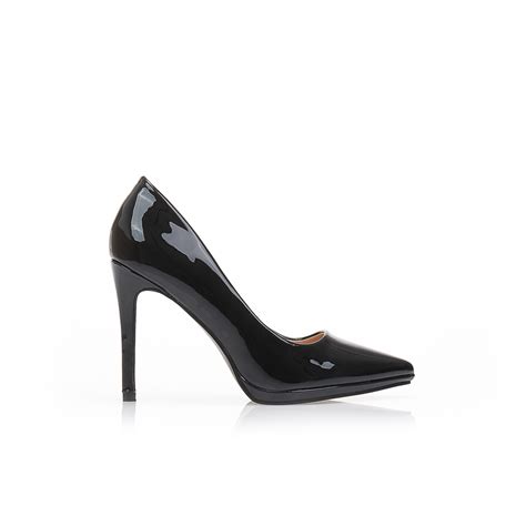 Pantofi cu tocuri Nude lustrin vârf ascuțit cu toc subțire Tsoukalas Shoes