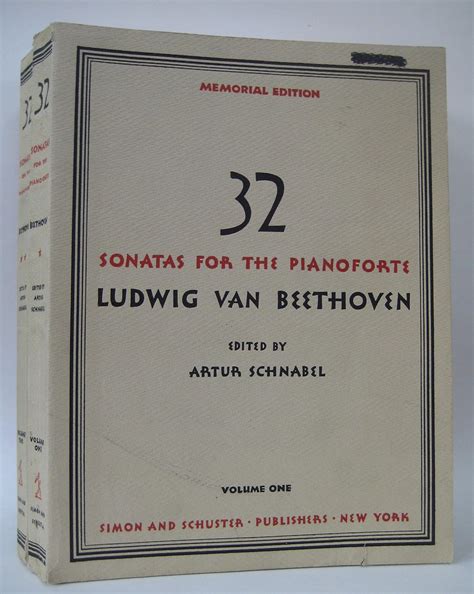 Beethoven 32 Sonatas For The Pianoforte Vol 1 2 Ludvig Van