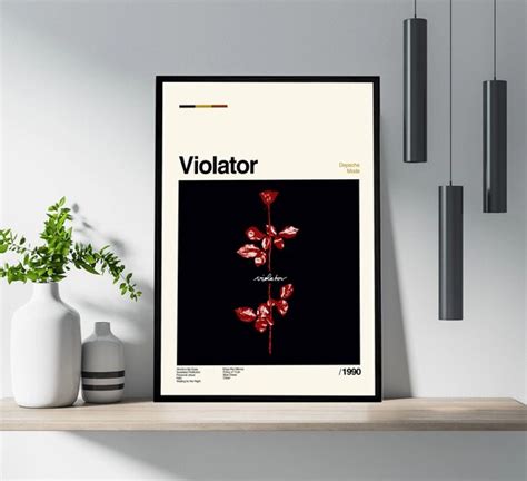 Depeche Mode Violator Album Poster Music Album Poster Etsy