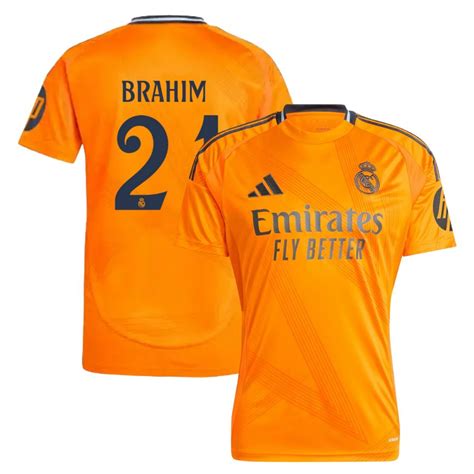 Real Madrid Jersey 2024 2025 Away Brahim Foot Soccer Pro