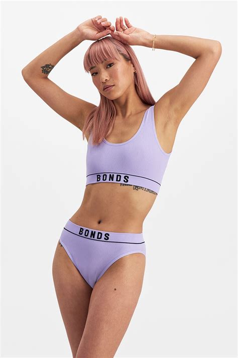 BONDS Retro Rib Hi Bikini WU8GA Wisteria Bud