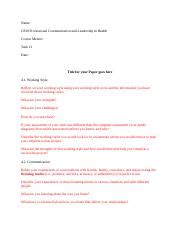 WGU C820 Task 13 Reflection Paper FINAL Docx Running Head MY