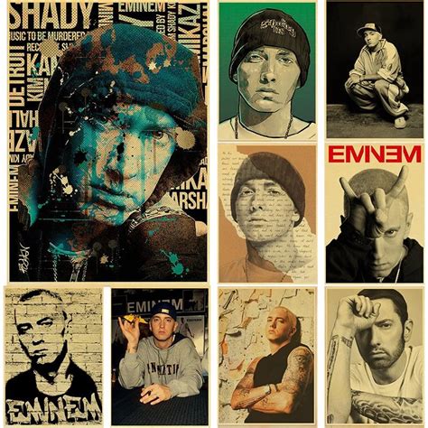 Eminem Decorations Walls Kraft Paper Wall Art Decor Kraft Paper